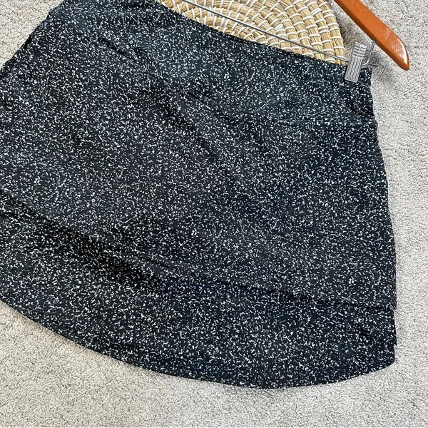 FootJoy Women’s Performance Layered Skort Skirt Pull On Golf in Black Speckled M - Image 5