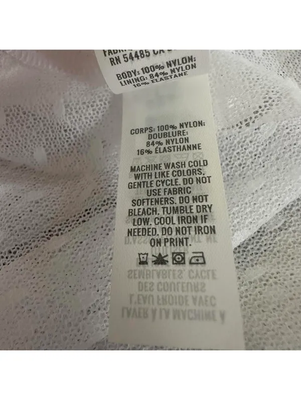 AE OFFLINE By Aerie Tiered Dot Mesh Maxi Skirt American Eagle NWT White L - Image 7