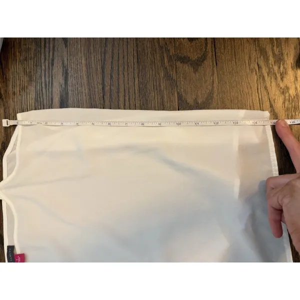 Vince Camuto White Slinky Cami Sz L NEW - Image 5