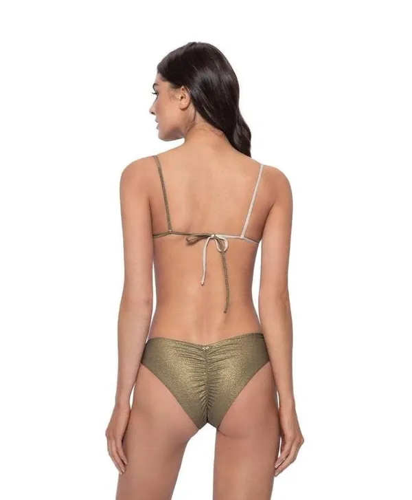 New. PQ gold metallic teeny bikini. Retails $154 - Image 4