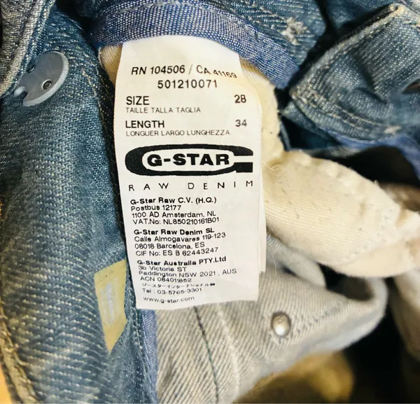 G-Star Raw Jeans W28 L34 Womens Blue Distressed Midge Colt Skinny Gstar G star - Image 3