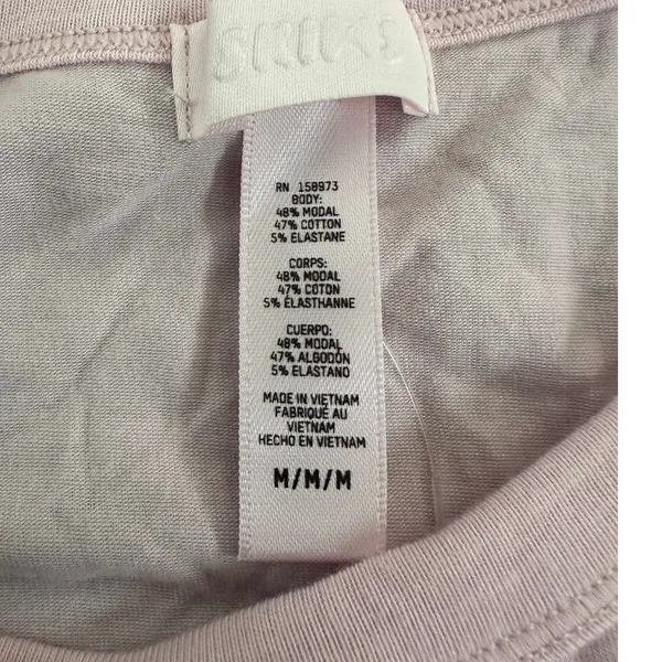 skims boyfriend crop tank in cherry blossom size medium NWT - Image 6