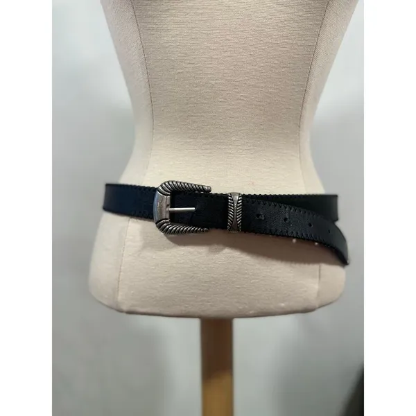 Western Style Buckle Vegan Leather Belt Cowgirl - Image 2