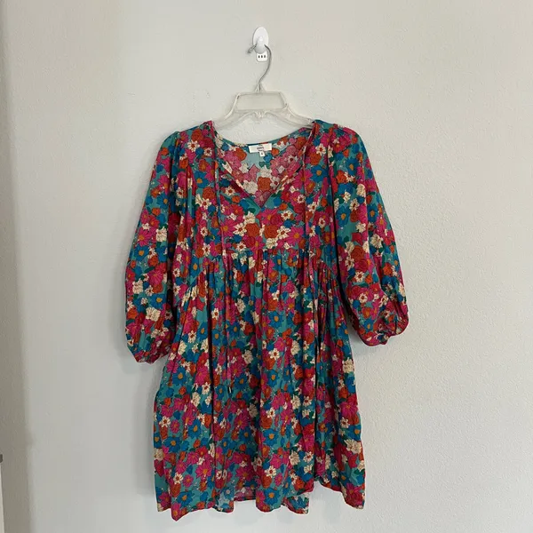 Entro Floral Mini Dress Size Small - Image 2