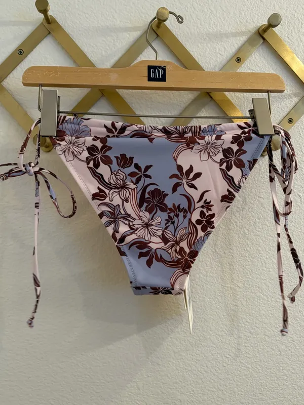 NWT Peppermayo Calista Floral Bikini Bottoms Bluewood Blossom Large - Image 9