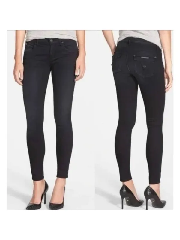 Hudson Midrise Lydia Super Skinny Dark Washed Jeans size 25 - Image 2