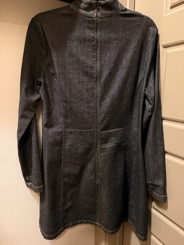 Zara Denim Mini Dress - Image 4