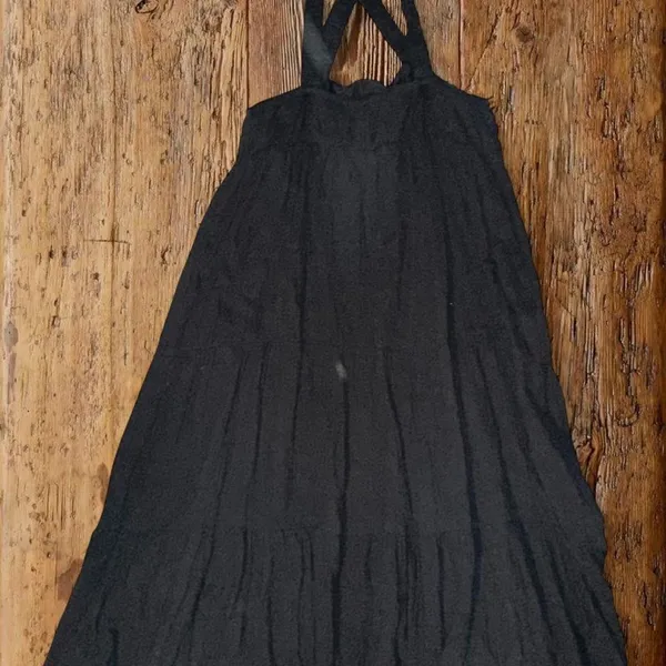 Maurice's Black tiered maxi dress with - Image 3