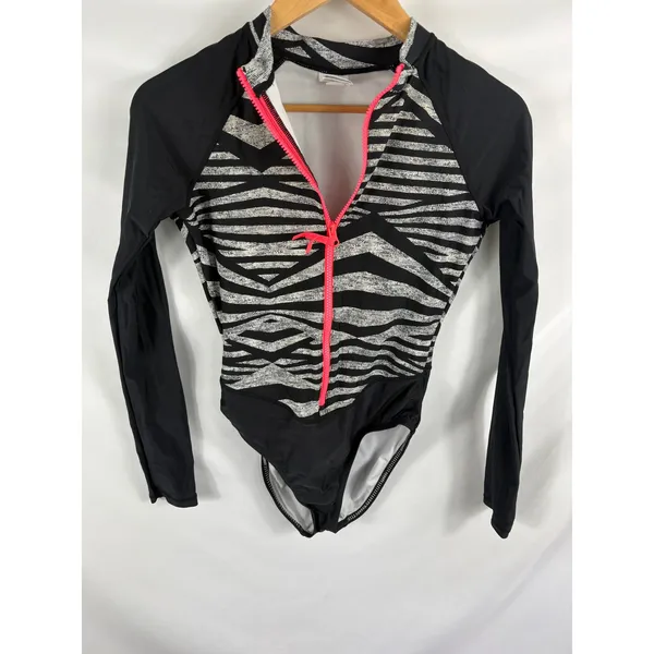 Speedo Womans Long Sleeve One Piece Power Flex Eco Swimsuit Size Small - Image 6