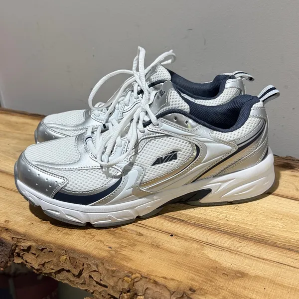 Avia 5000 Performance Sneakers‎ Women's Walking Shoes Silver Blue A51 - Image 3