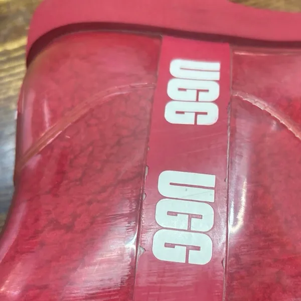 UGG Red Classic Clear Mini Boots Size‎ 5 - Image 8