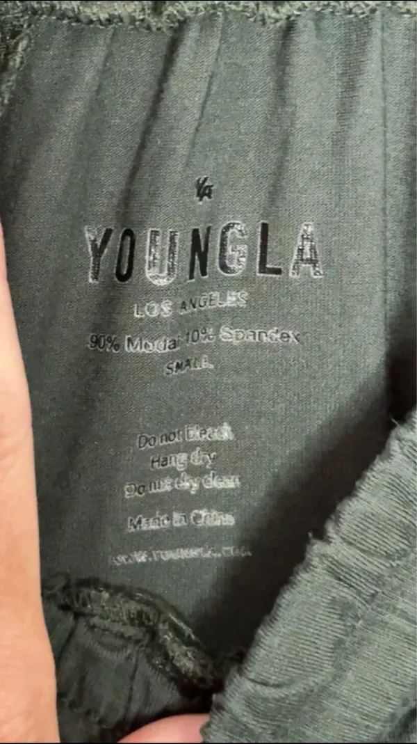 YoungLA Relaxed Lounge Pants Spruce Green - Image 6