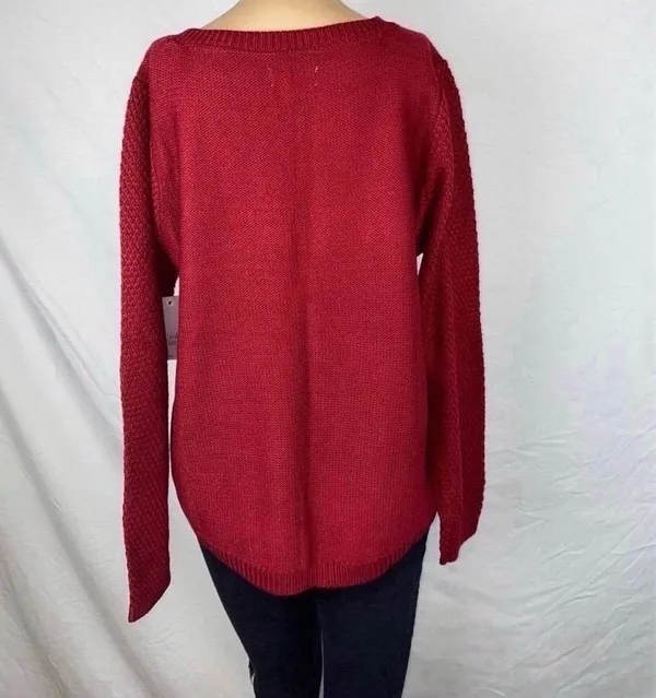 NEW Sweater Red Size L - Image 9