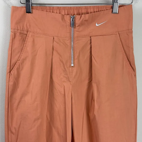 Nike Sportswear Athleisure Wide Leg High Waist Trousers in‎ Terra Blush Medium - Image 5