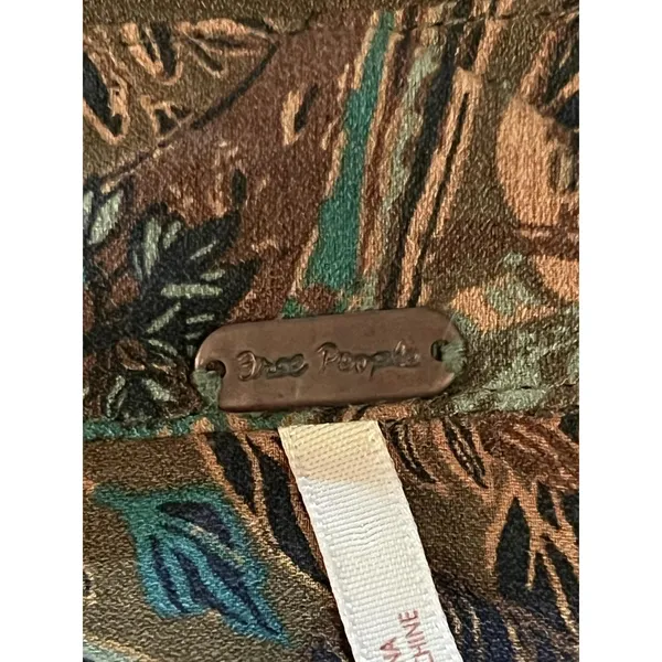 Free People Blouse Womens Medium Multicolor Paisley Balloon Sleeve Tunic Boho - Image 7