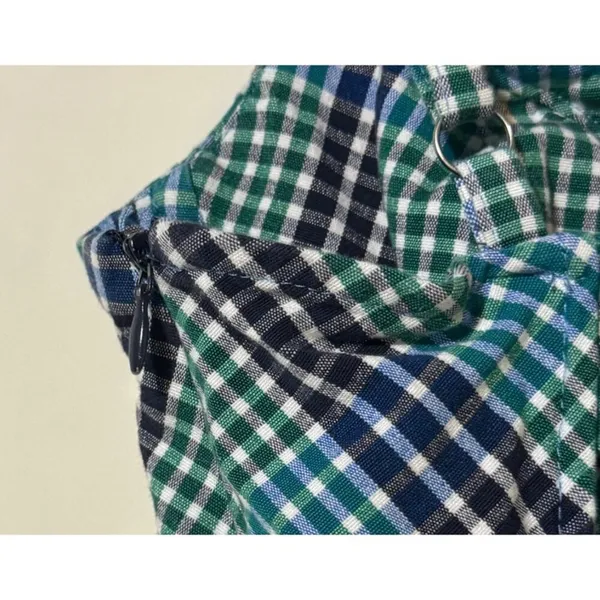 Urban Outfitters Gingham Spaghetti Strap Mini Dress Green Blue Size Small - Image 6