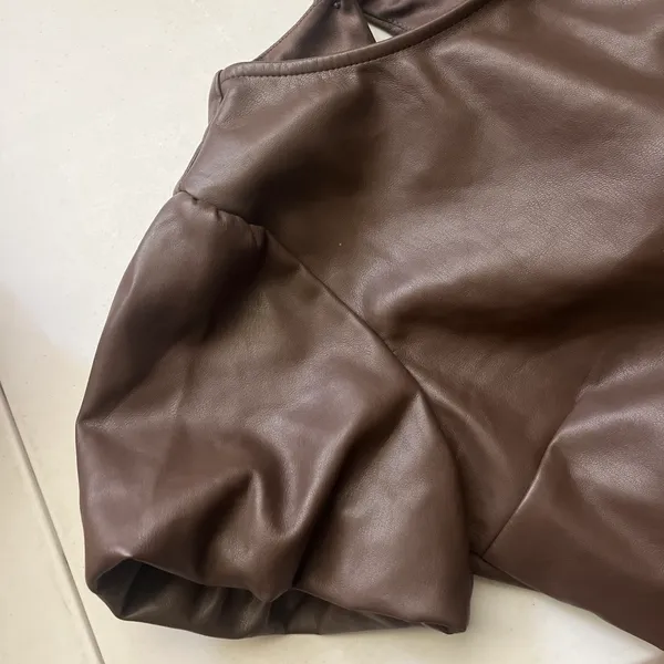 Brown cropped business top - Image 3