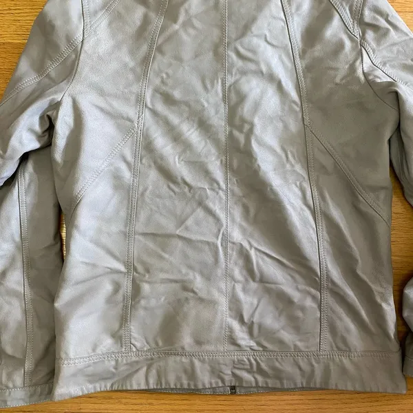 Peter Millar Soft Leather Bomber Minimalist Preppy Boho Moto Jacket M - Image 5