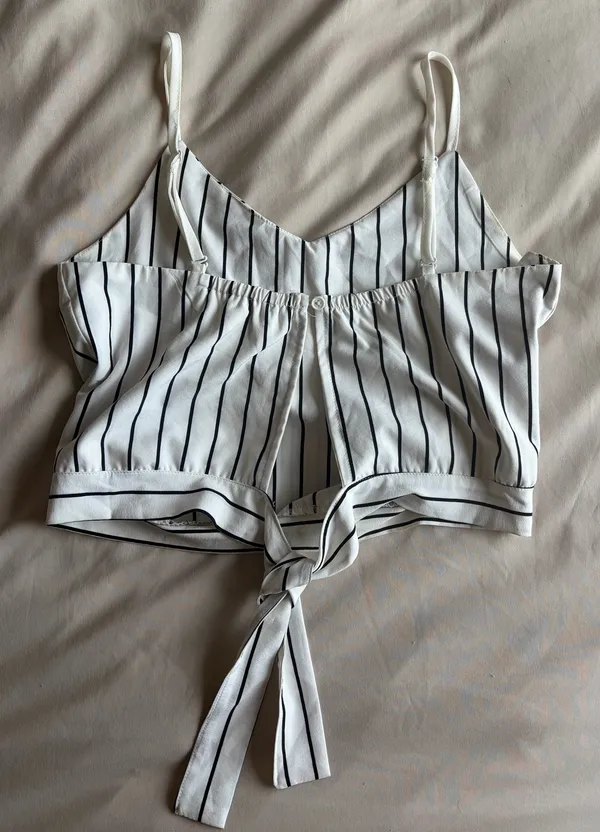 Striped tank top White Size M - Image 2