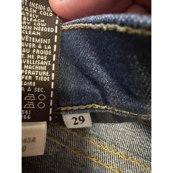 7 For All Mankind‎ Jeans Women’s 29 Blue The Skinny Crop Roll Stretch Preppy - Image 10