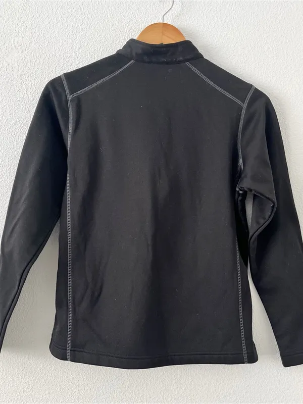 Autobahn Black Half Zip Athletic Activewear Sporty Fleece Pullover - Image 7