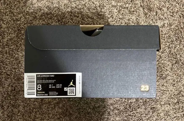Air Jordan 1 Mid ‘College Grey’ - Image 4