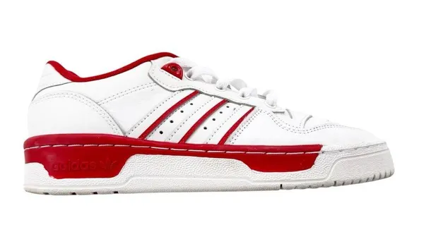 adidas Originals Rivalry Low Leather Sneaker Unisex Red White Size Women’s 6.5 - Image 12