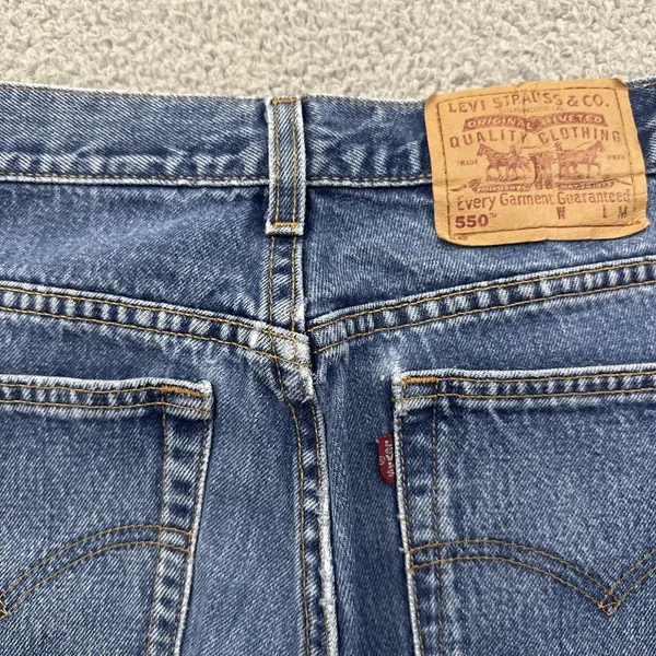 Vintage 90s Levi's 550 Relaxed Fit Tapered Leg Jeans Made In USA Women 14 x 26.5 - Image 4
