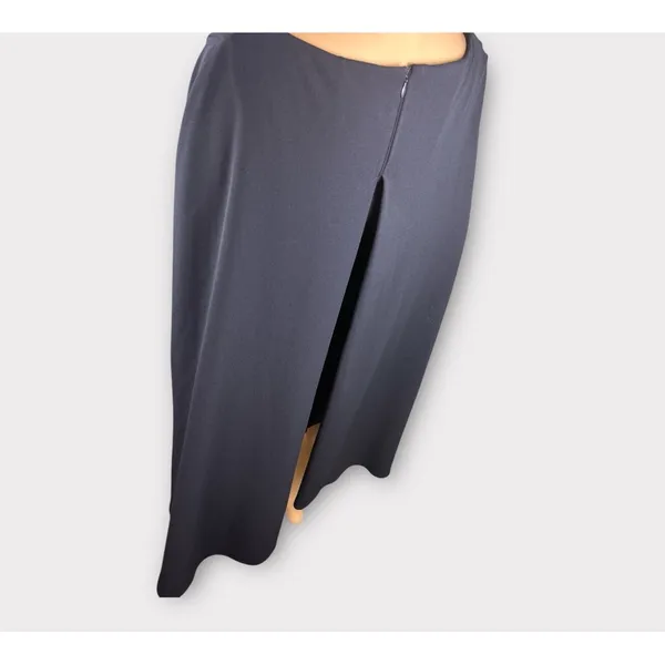 Maggy London Navy Blue‎ Cape Sheath Cocktail Dress Boat Neck Mini NEW - Image 8