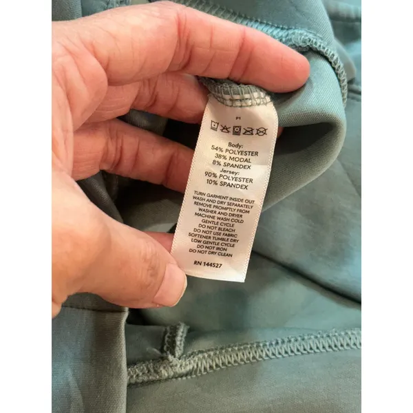 Bailey/44 Womens Sage Green Full Zip Raglan Hoodie Sweatshirt Size L 1955JA - Image 6