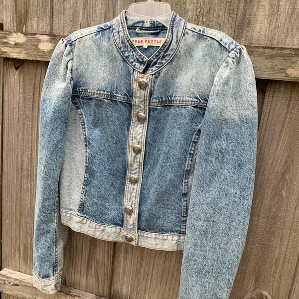 Free People Aubrey Jean Jacket - Image 13