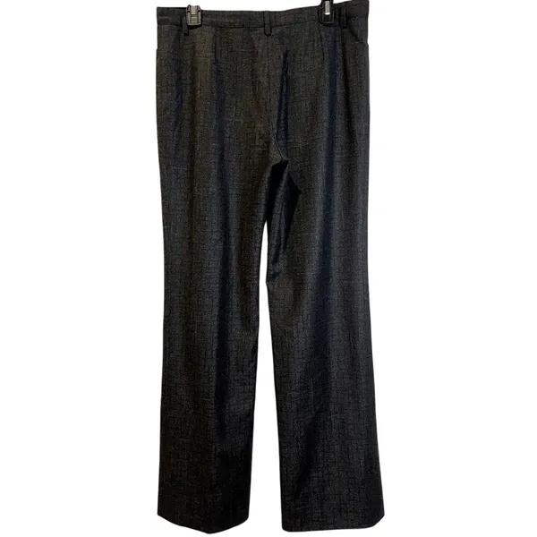 Armani Italian Virgin Wool Wide Leg Gray Slacks‎ / Dress Pants Size 8 - Image 3