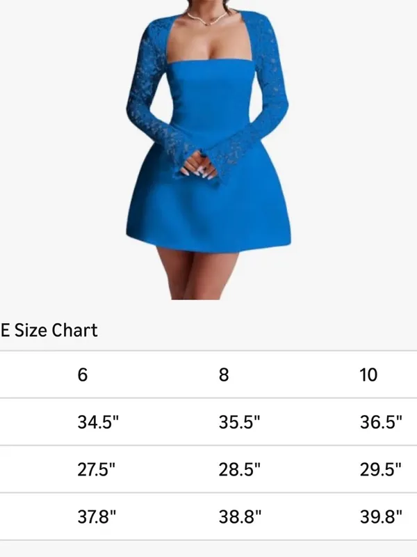 Long Sleeve Homecoming Dress - Image 2