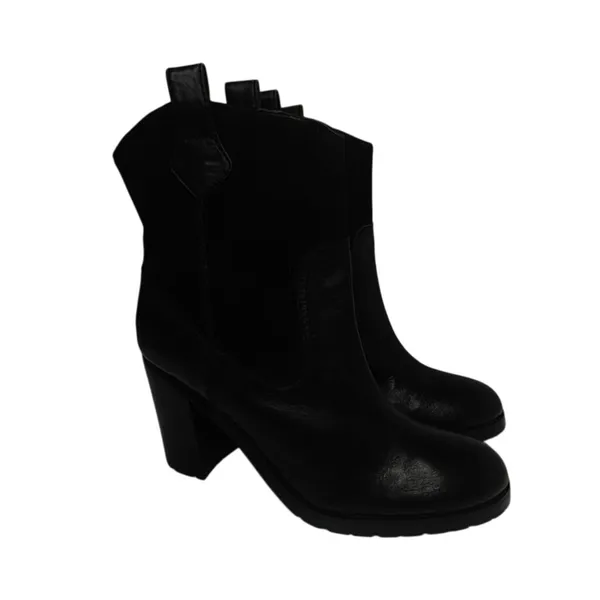 Black leather Western Boot sz 8.5 - Image 3