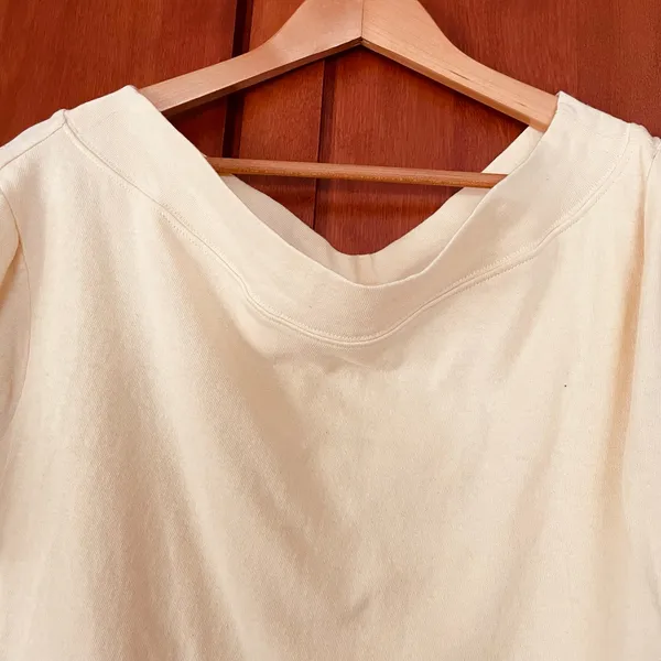 Free People Beach Dress Cover Up Short Sleeve Cotton Butter Yellow Size Small - Image 2