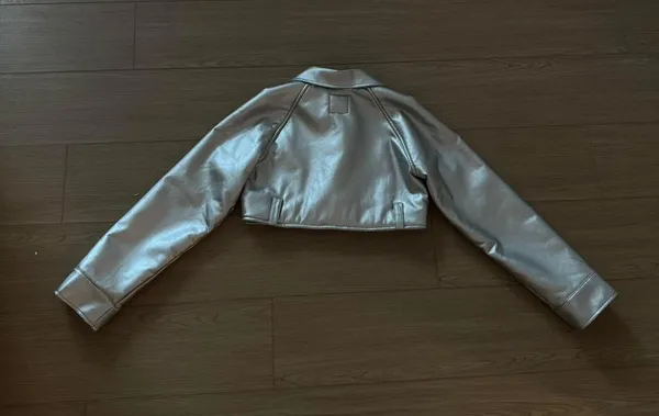 I.AM.GIA Cropped Silver Jacket - Image 3