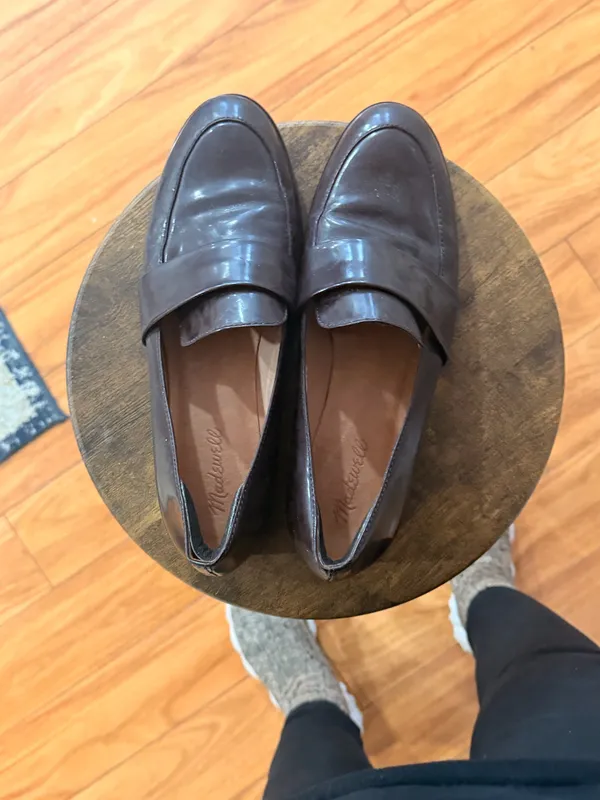 Madewell Dark Brown Leather Loafers - Image 3