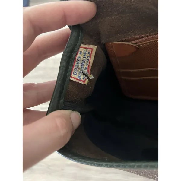 Vintage Dooney & Bourke Teton Collection All-Weather Leather saddle bag Brown - Image 9