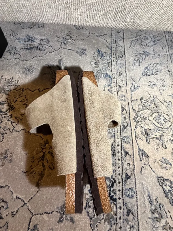 Birkenstock Arizona Suede Sandals Taupe - Image 7