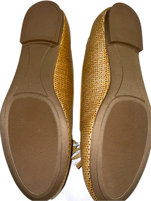 Serra brand super cute beige woven style ballerina flats - Image 12