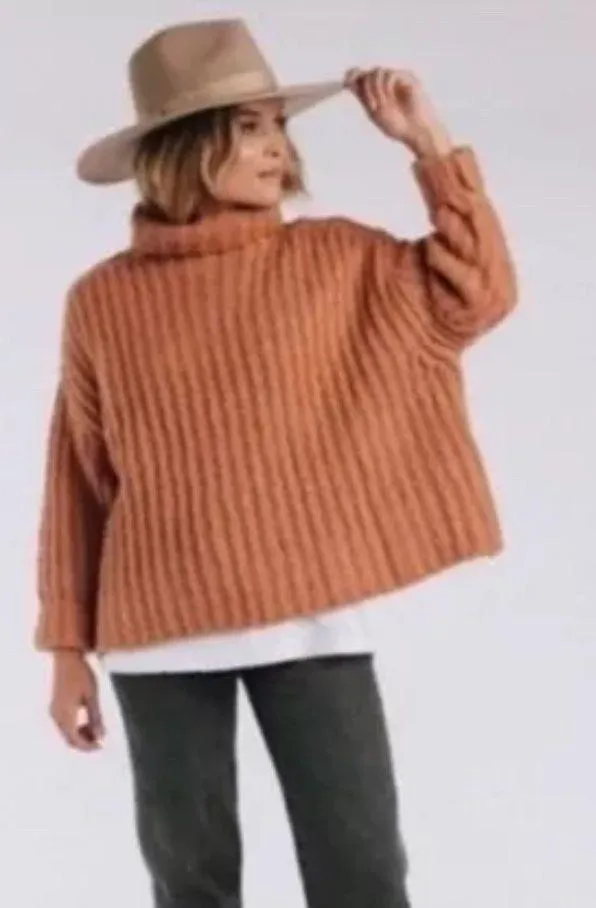 Fluffy Fox Wool & Alpaca Papaya Sweater - Image 3