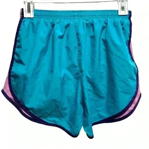 Nike Dri Fit Turquoise Purple And Pink Shorts - Image 3