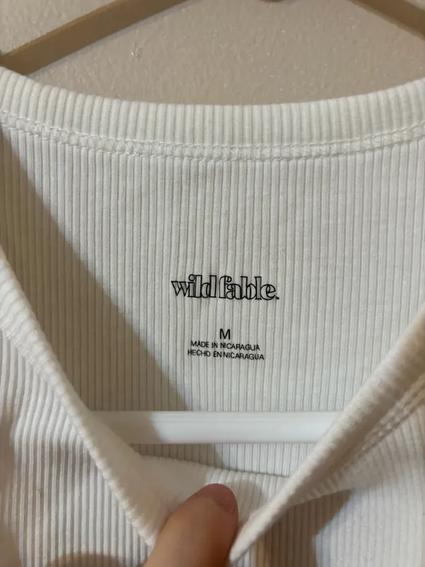 Wild Fable Cropped White Tank - Image 2