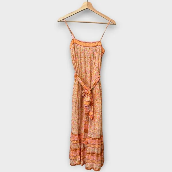 BILLABONG Wish For You Sleeveless Midi Sundress In Pink Dream Size Small - Image 5