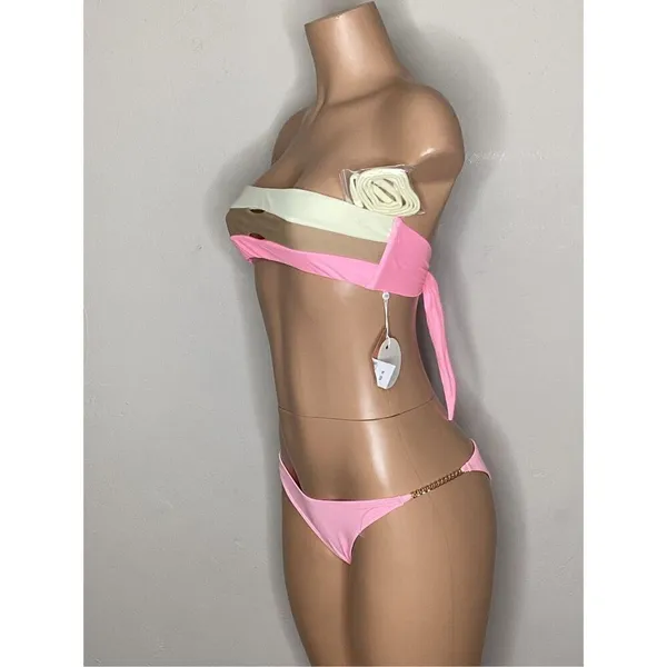 New. L*SPACE and PQ pink bikini S-top/L-bottom. Retails $172 - Image 6