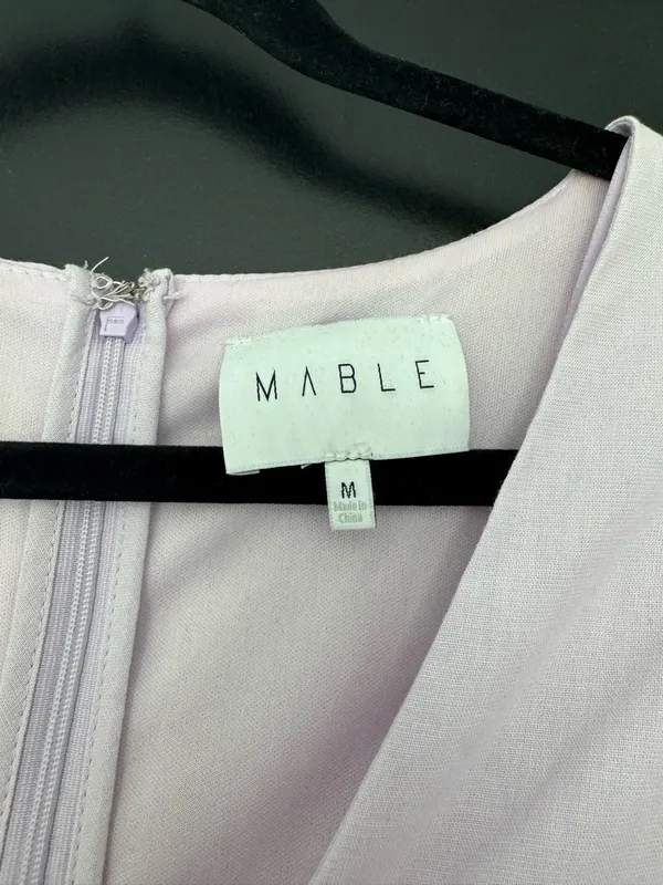 Light Purple Bow Romper Size M - Image 3