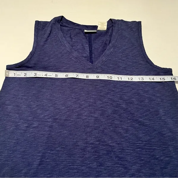 St. Tropez West‎ Womens Size Small Blue Sleeveless Top Shirt Modal Blend Coastal - Image 5