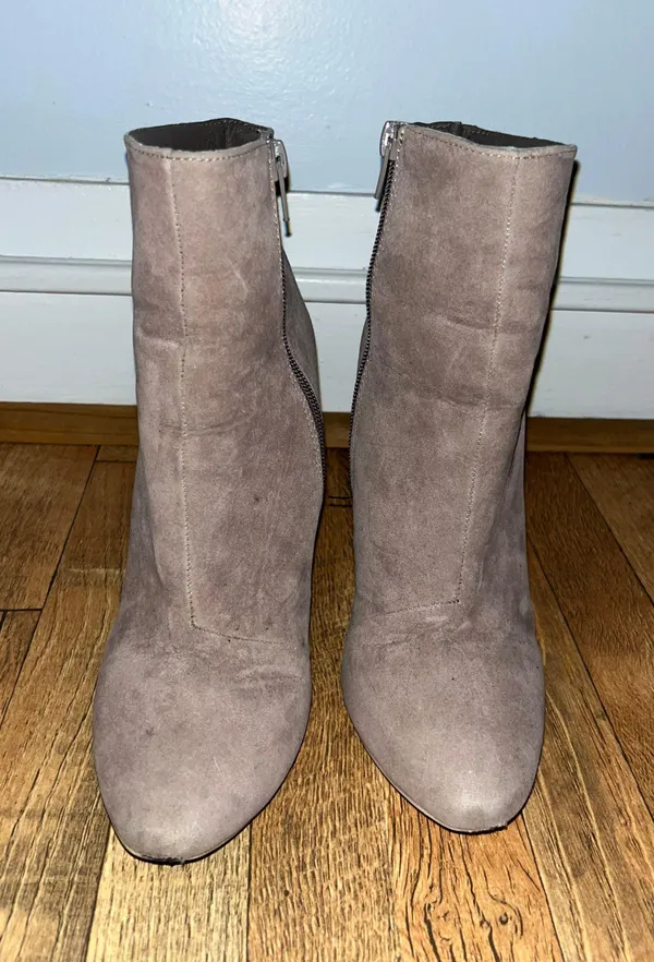 Tall Tan suede Boots Size 7 - Image 3