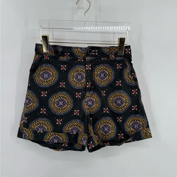 Maeve by Anthropologie‎ Black Abstract City Shorts size 0 - Image 6