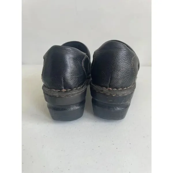 Women's BOC Black Leather Clogs Size 7‎ GUC! - Image 4